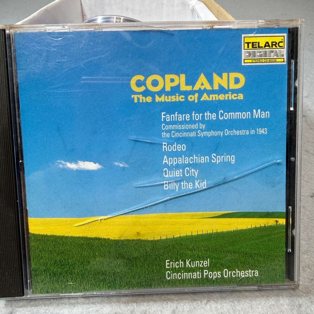 Telarc Aaron Copland Music of America CD Erich Kunzel Cincinnati Pops 80c